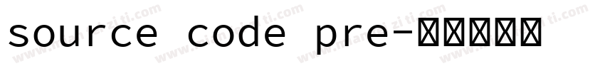 source code pre字体转换